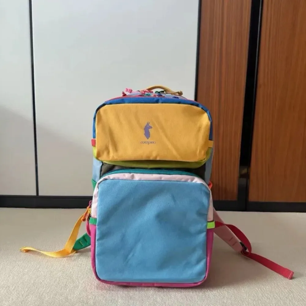 

Походная сумка из альпаки, новый допаминовый уличный легкий повседневный водонепроницаемый рюкзак контрастного цвета