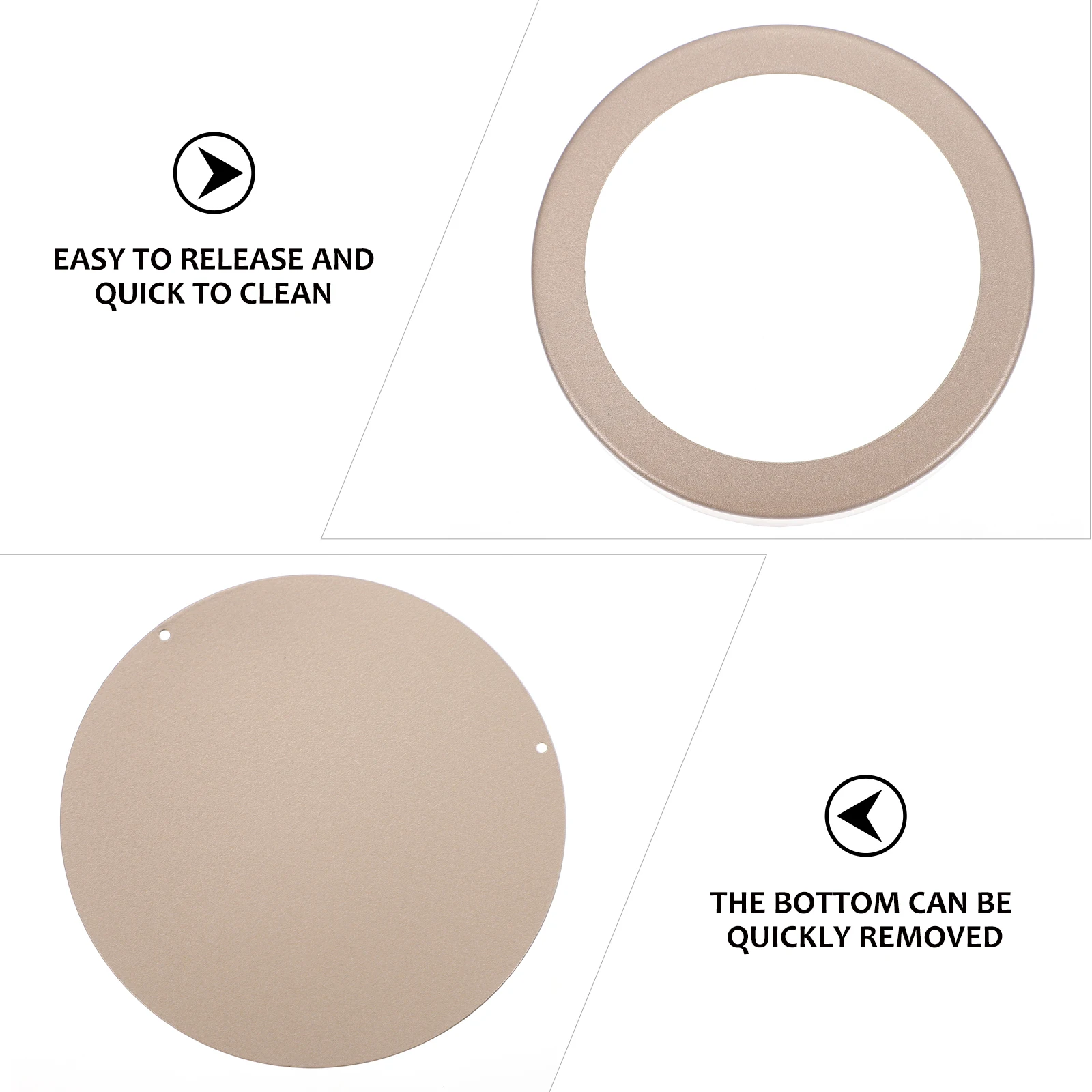 

1 set 1 Bottom Egg Tart Mold Nonstick Mini Round Baking Pan Removable Tartlet Mold Compact Light Weight Metal Bakeware