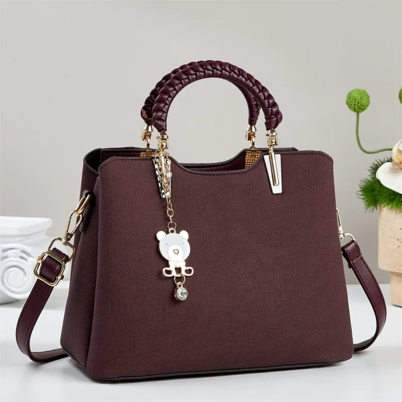 

Unique Leisure Business Backpack For Women Convertible Luxury Diaper Bag Stylish Leather Messenger Shoulder Bag Elegant Classic
