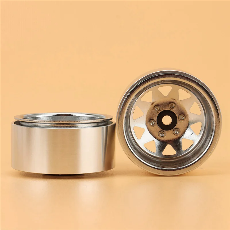 

YSUN-16PCS Deep Dish 1.9 Металлический обод ступицы колеса с замком для 1/10 RC Crawler Axial SCX10 90046 Traxxas TRX4 RC4WD D90,1