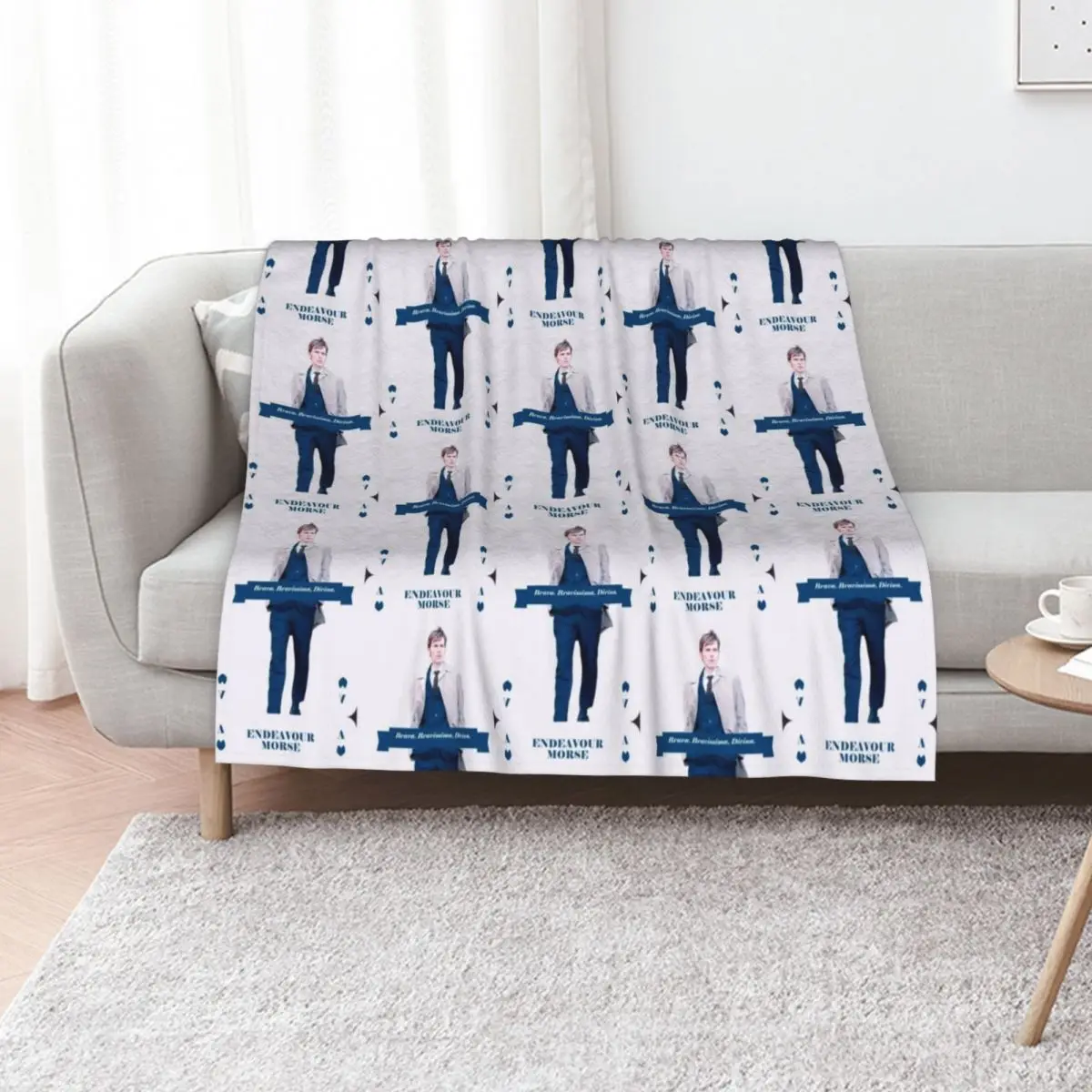 Endeavour Morse- king of hearts Throw Blanket Luxury Designer Plaid For Sofa Thin Baby funny gift Plaid on the sofa Blankets