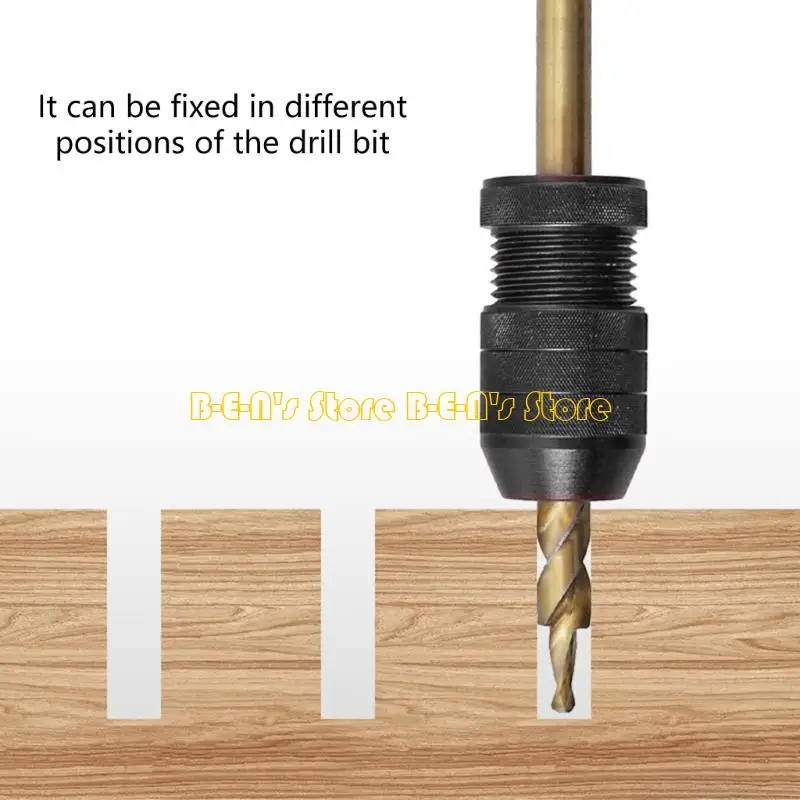Y1AD Adjustable Drill Depth Stop Collar for Drill Bit 5/64