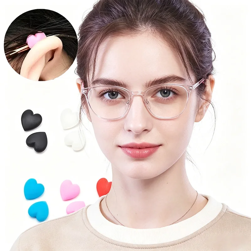 20PCS Anti Slip Glasses Ear Grips Prevents Slip Glasses Stop Children Eye Silicone Anti-slip Glasses Stopper YJFHT01