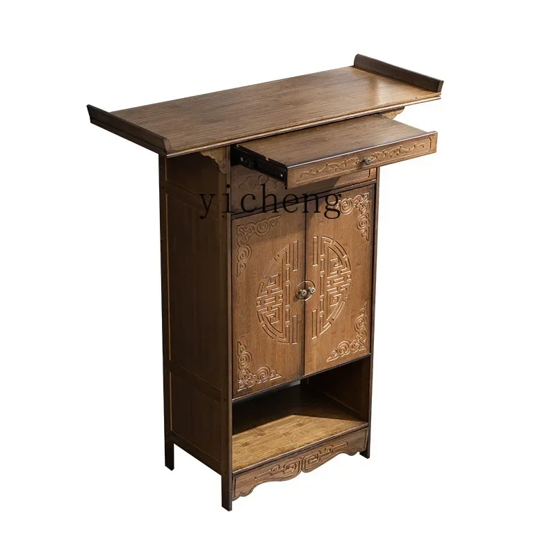 YY New Chinese Style Altar  Shrine Household Economical Buddha Table for Ancestral Hall Buddha Cabinet Buddha Shrine