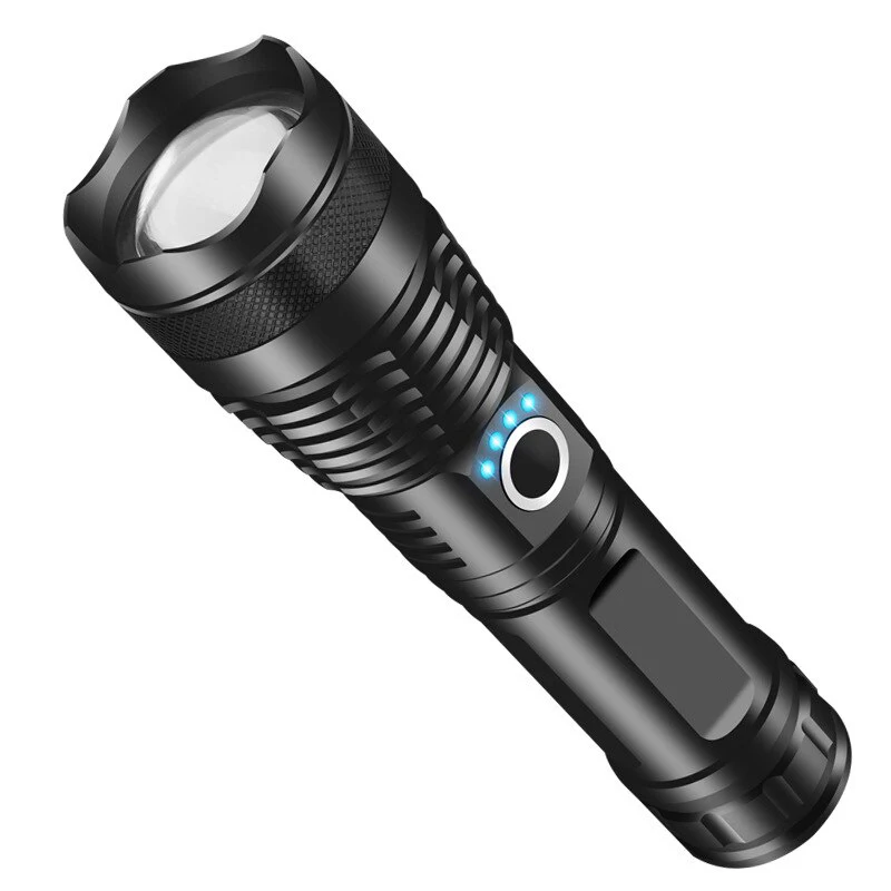 High Power P50 LED Flashlight Zoomable 5 Lighting Modes Waterproof  Emergency Camping Torch,Use Of High Strength Aluminum Alloy