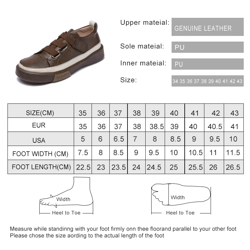 Ladies Sneakers Shoes Spring 2024 New Genuine Leather Women Shoes Casual Large Size 35-43 Fashion Flat Girl Student Shoes