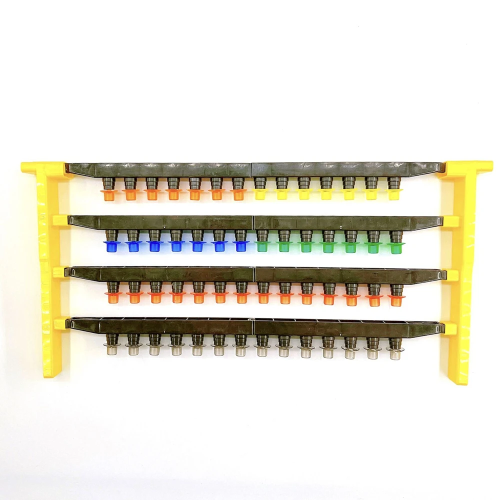 50 Sets Complete Multifunctional Beekeeping Cell Cups Base Bar with Frame Bar Nicot Jenter Cell Cups Base Holding Sheet Bee Tool