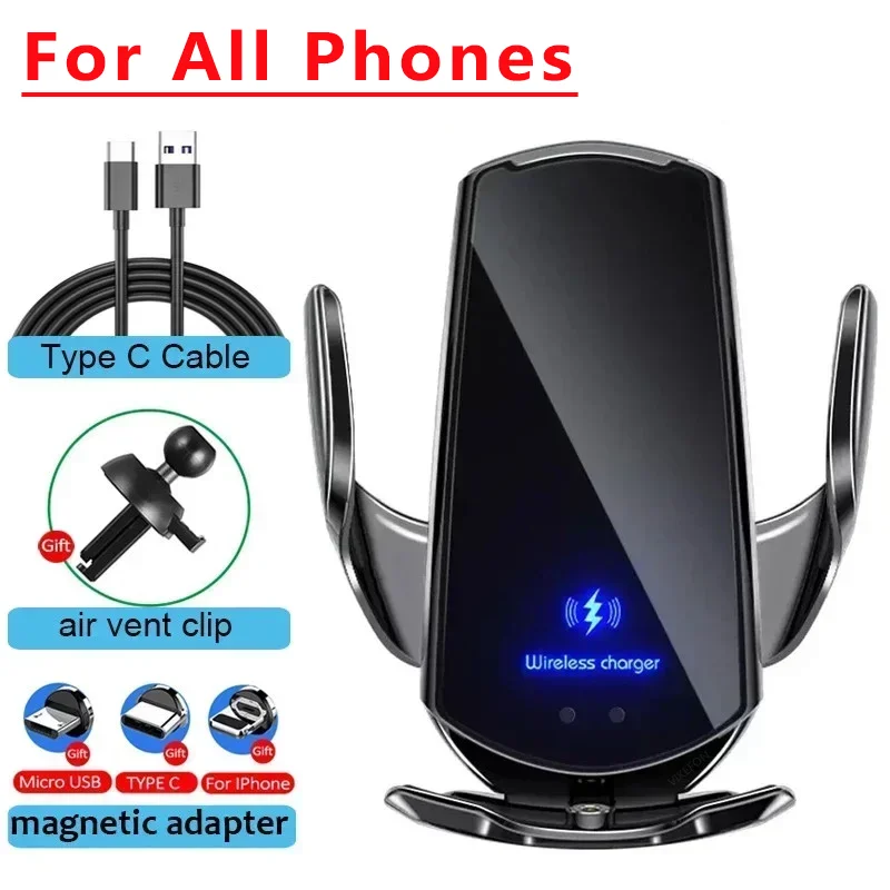 30W Wireless Car Charger Magnetic Car Phone Holder For iPhone 15 14 13 12 Pro Max Xiaomi Samsung Fast Charging Wireless Chargers