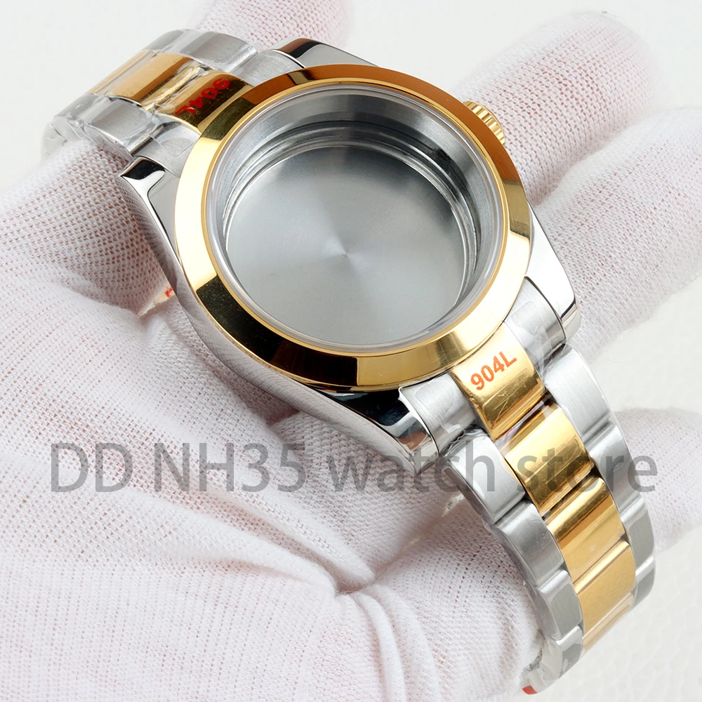 36mm/39mm NH35 Case 20mm Jubilee/Oyster Strap for NH35 NH36 Movement Solid 316L Stainless Steel Watch Case Datejust 28.5mm Dial