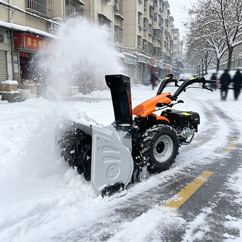 Remote Control Snow Thrower Crawler Robot RC Snow Blower Durable Steel Snow Removal Machine