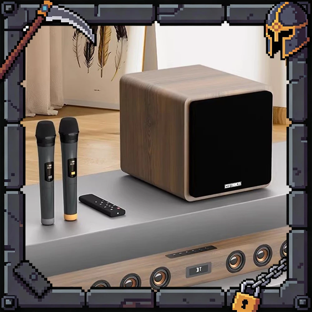 

THINKYA K211 Music Player Family Karaoke 8 Inch Independent Subwoofer Music Player Support Coaxial Optical Fiber 3.5mm USB HDMI