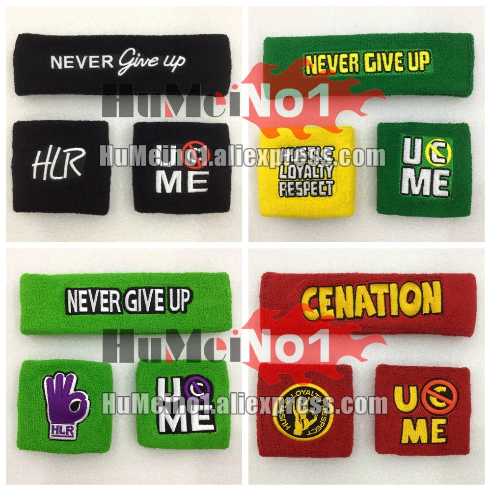 3PCS / set Free Custom Cotton Wrestling Sports Basketball Sports Headband Men Women Running Fitness Sweatband Bandana Wristbands