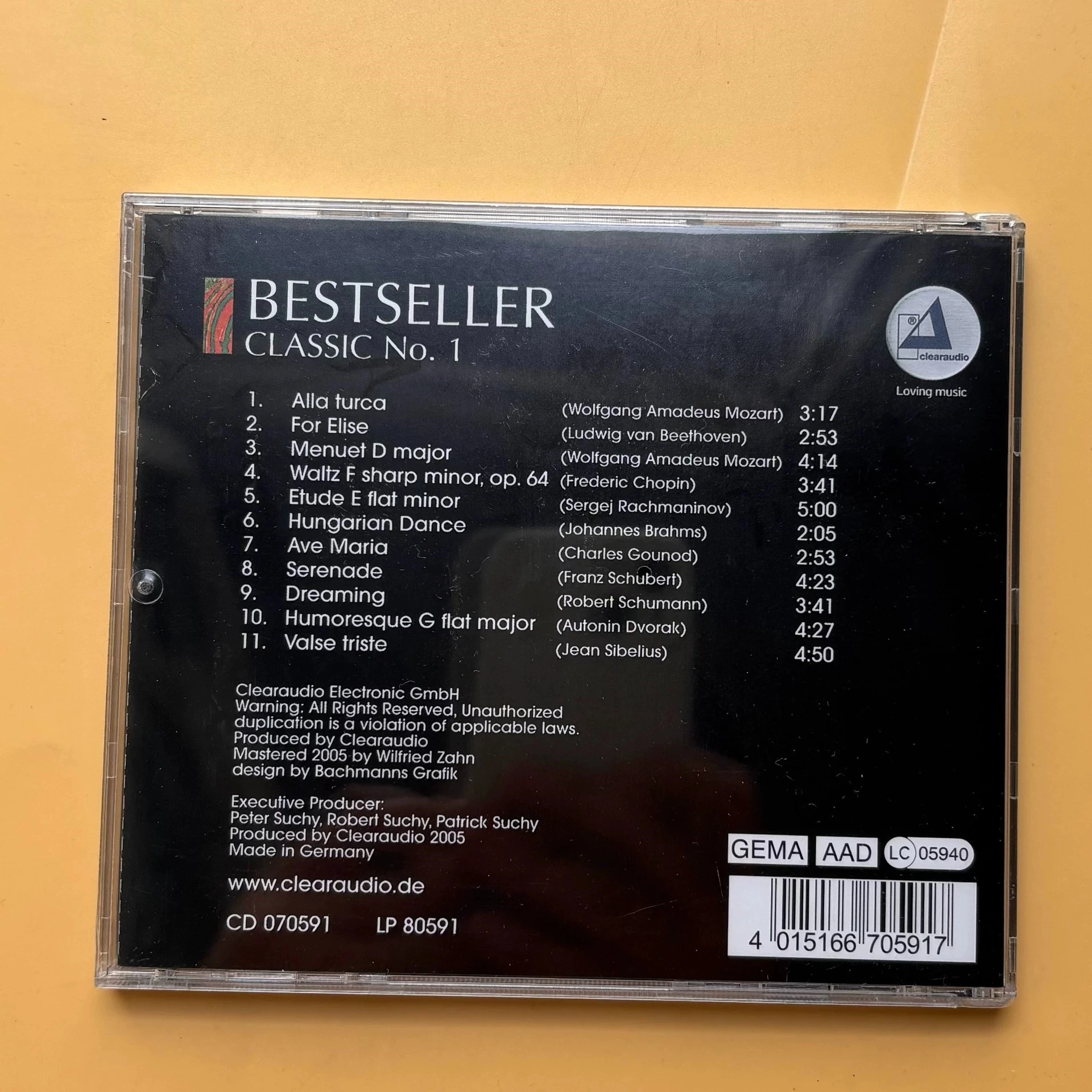 CD de música clásico Mozart Beethoven, el más vendido, álbum clásico No. 1, Alla Turca, grabación de música, Cosplay, Walkman, coche, trampas, caja de regalo