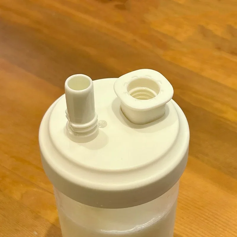 500/850ml Large Capacity Water Bottles Milk Juice Glass Cup with Lid Straw Bubble Tea Coffee Cups Drinkware Transparent