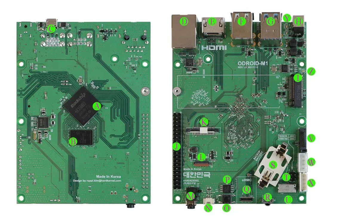 O DROID M1 RK3568 development board EMMC hardkernel 4GB 8GB