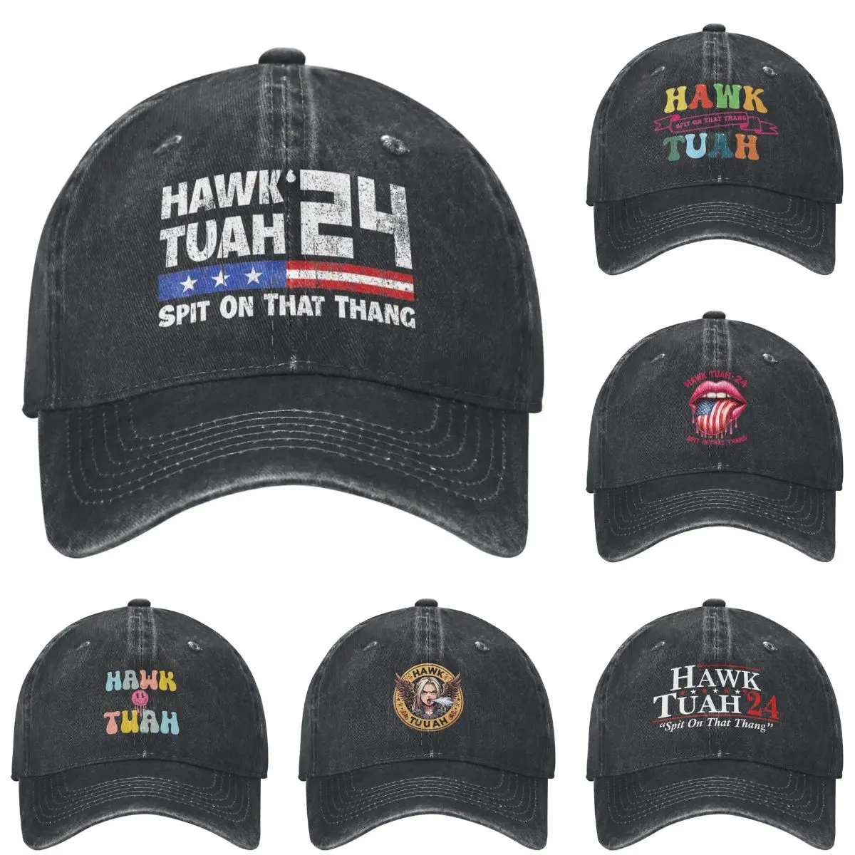 Hawk Tuah 24 Baseball Cap Spit On That Thang Kpop Rock Hot Sale Trucker Hat Women Men Fashion Sun-Proof Baseball Caps