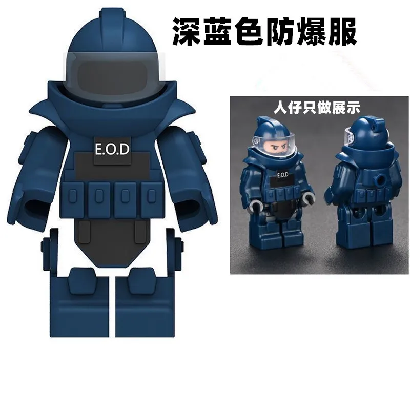 5pcs Military Action Figure Accessories Clothing Parts Small Pieces Toy Building Blocks Children's Holiday Gift