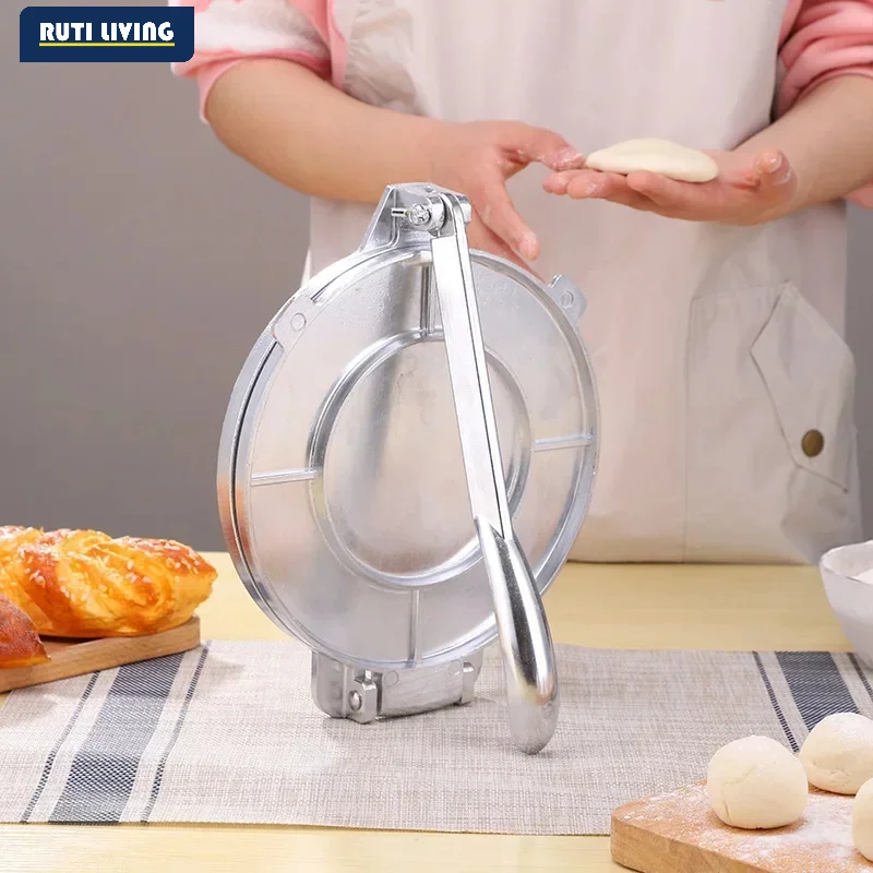 16/20CM DIY Tortilla Press Maker Aluminium Alloy Manual Corn Tortillas Dough Pressing Tools Kitchen Bakeware Cooking Accessories