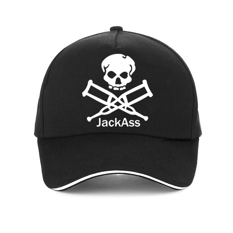 Mode Heren Jackass Schedel Logo Baseballpet Mode Klassieke Unisex Tieners Katoenen Snapback Hoed Casquette