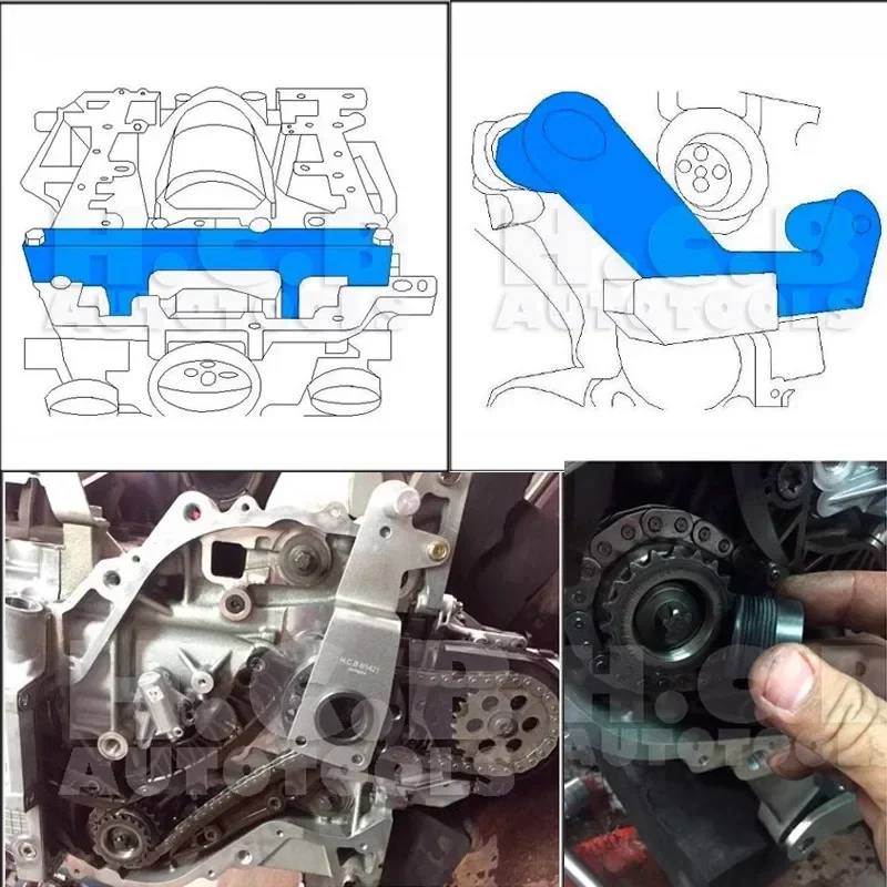 Voor BMW N47 N47S N57 Motor Timing Speciaal Gereedschap X1 X3 X5 1/2/3/4/5 Serie