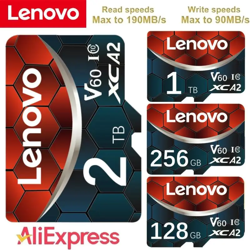 Lenovo 2 ТБ карта памяти 128 ГБ для Nintendo Switch 1 ТБ V60 4K Micro TF SD карта 256 ГБ 512 Гб карта памяти для Nintendo 64