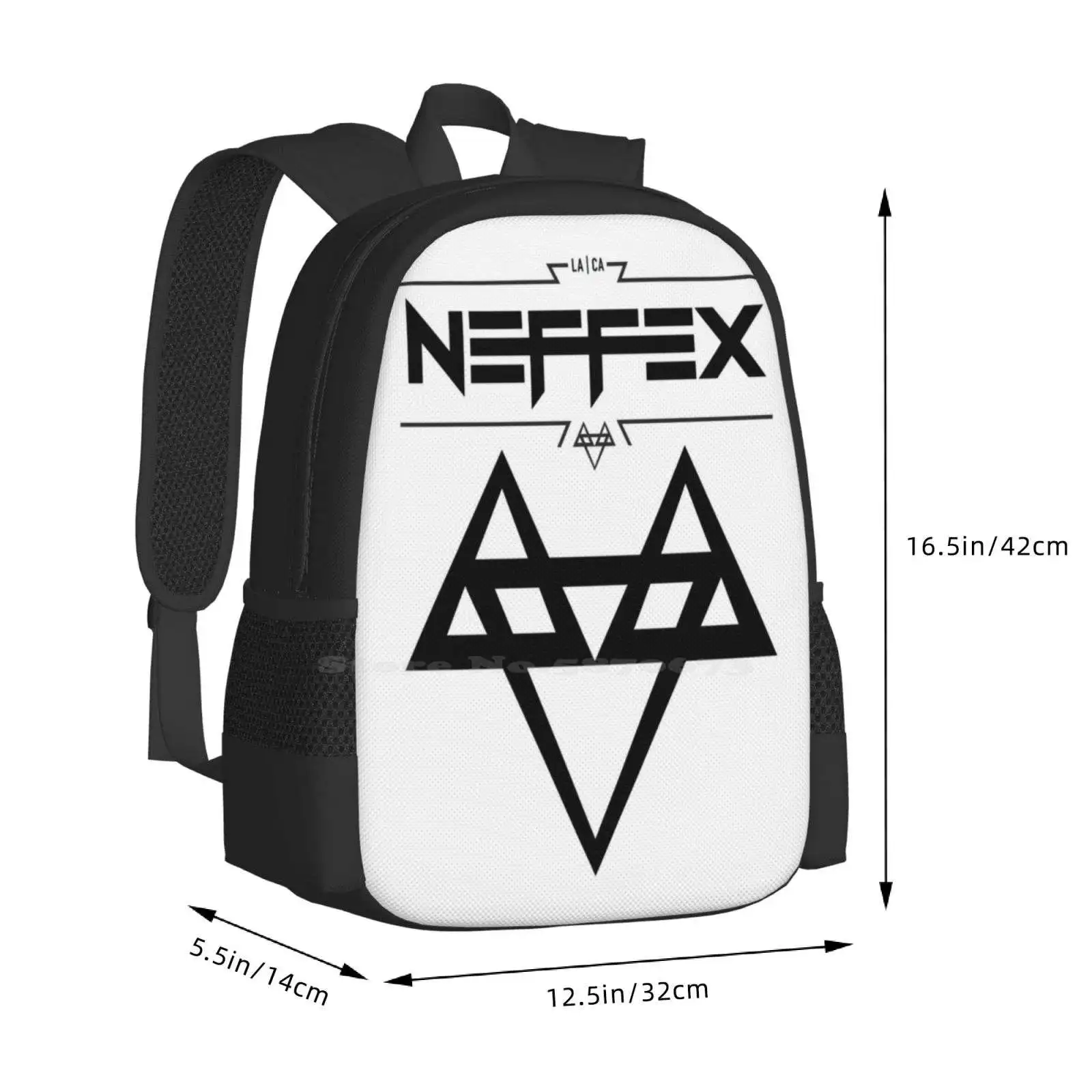 Neffex 2 logotipo preto venda quente mochila moda sacos banda neffex música neffex nação neffex artista do exército