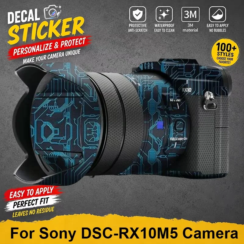 For Sony DSC-RX10M5 Camera Skin Sticker Vinyl Protective Wrap Anti-Scratch Premium Personalized Decal RX10 V Camouflage Graffiti