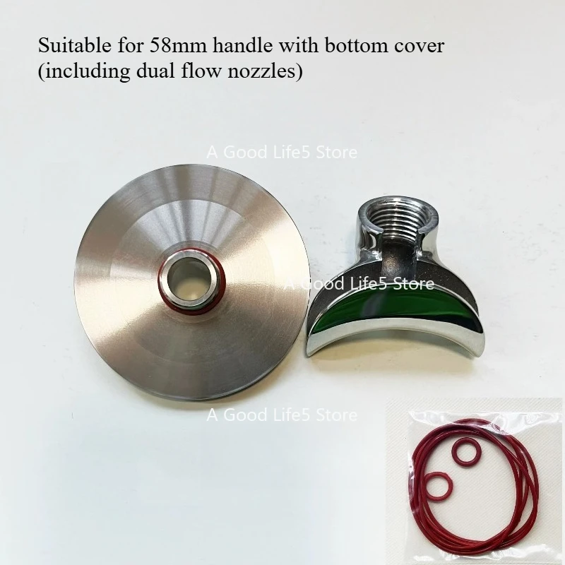 

Applicable To Bottomless Handle Modified Double Single Shunt Nozzle Quick Dismantling 58mm Coffee Handle Dual-purpose