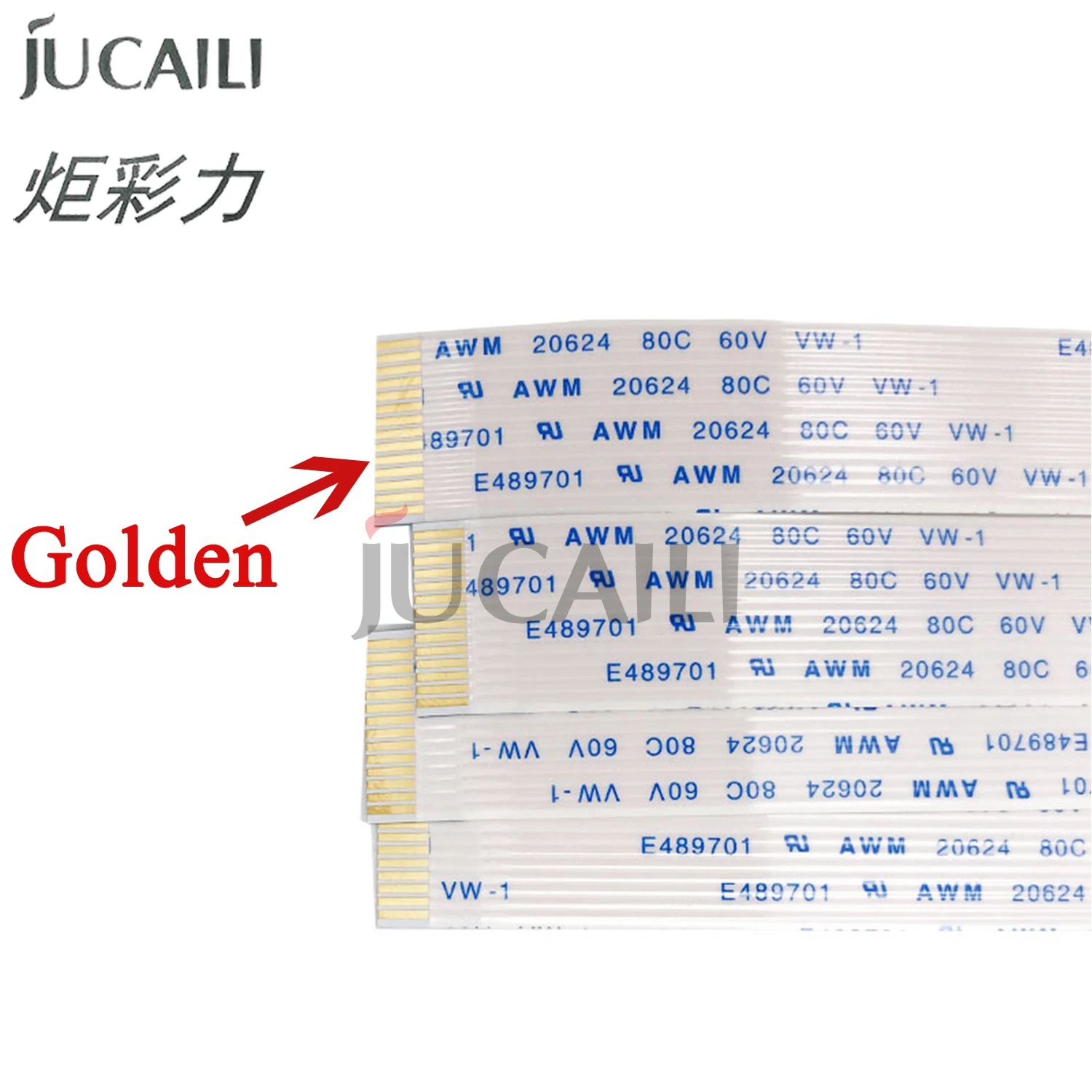 Jucaili 10PCS 14P head data cable A type for Epson 4720/I3200 Solvent UV flatbed printer printhead flat data cable 14pin