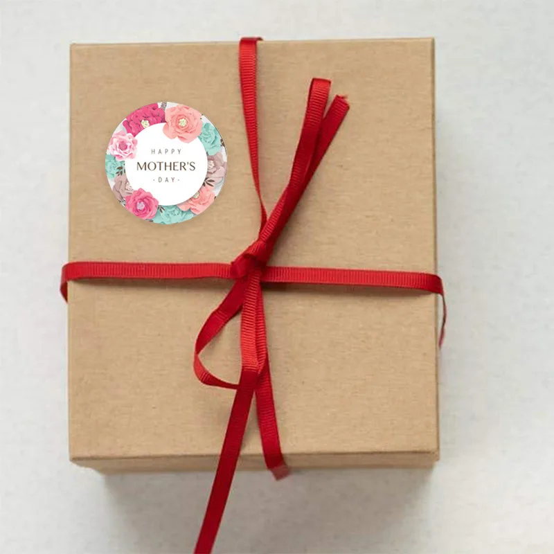 50-500pcs Mother's Day Decoration Thanksgiving Gift Series Sticker Labels