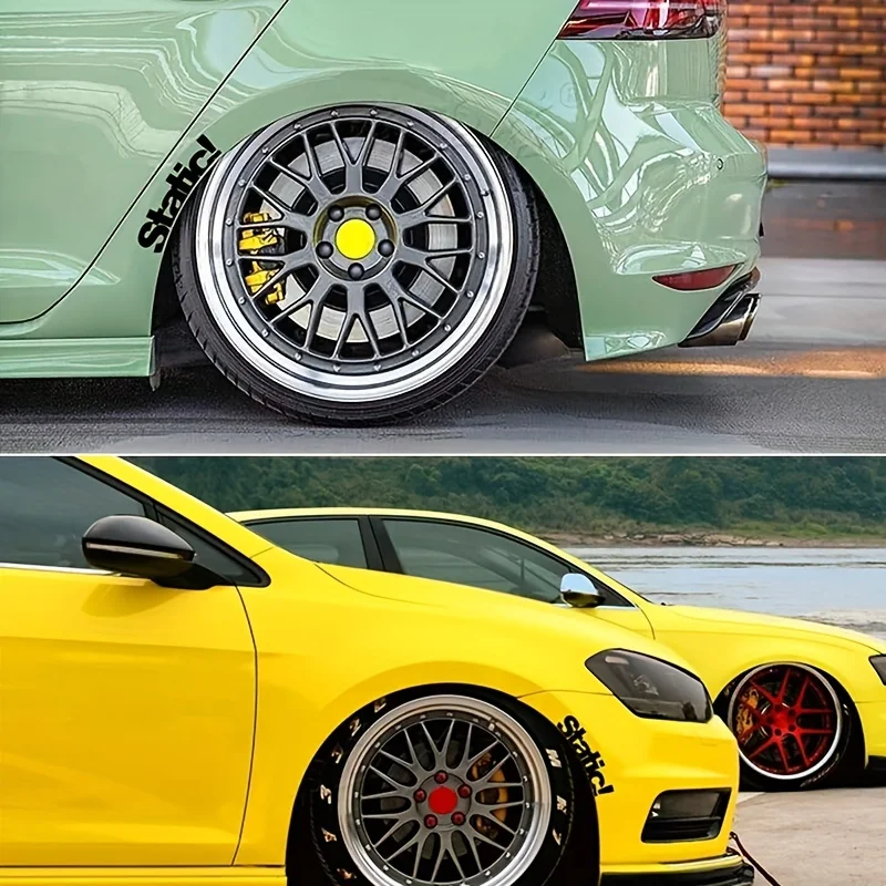 Hella Flush Style Car Fender Sticker Wheel Arch Vinyl Decal Low Profile Auto Exterior Decoration Accessories For Mudguard