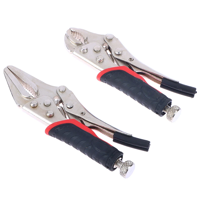 4 Inch 5 Inch Curved Jaw Locking Pliers Mini Locking Pliers For DIY Hand Repair Tools Quick Fixing Clamping Pliers