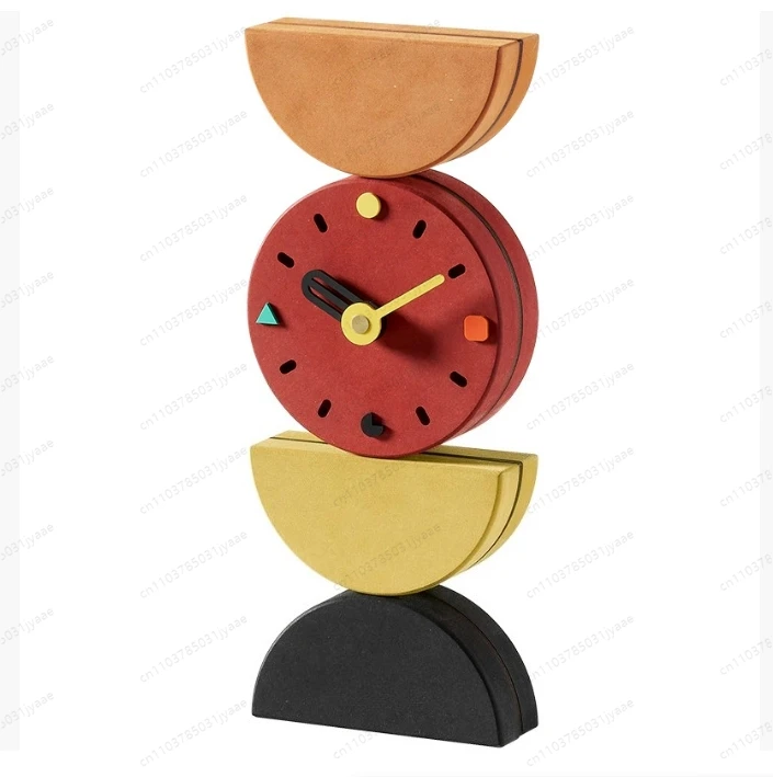 

Home Light Luxury Creative Clock, Living Room Decoration Desktop Ornament, Entrance Wine Cabinet Jewelry