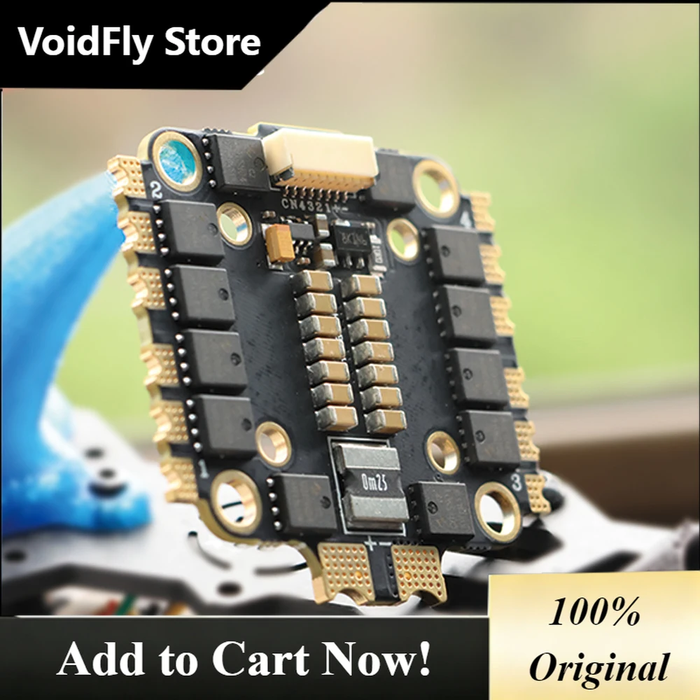 VoidFly HAKRC 8B50A 4-in-1 ESC 2-6S 50A Continuous Low-Noise PWM Active Freewheeling Damped Light Regen Braking For Racing FPV
