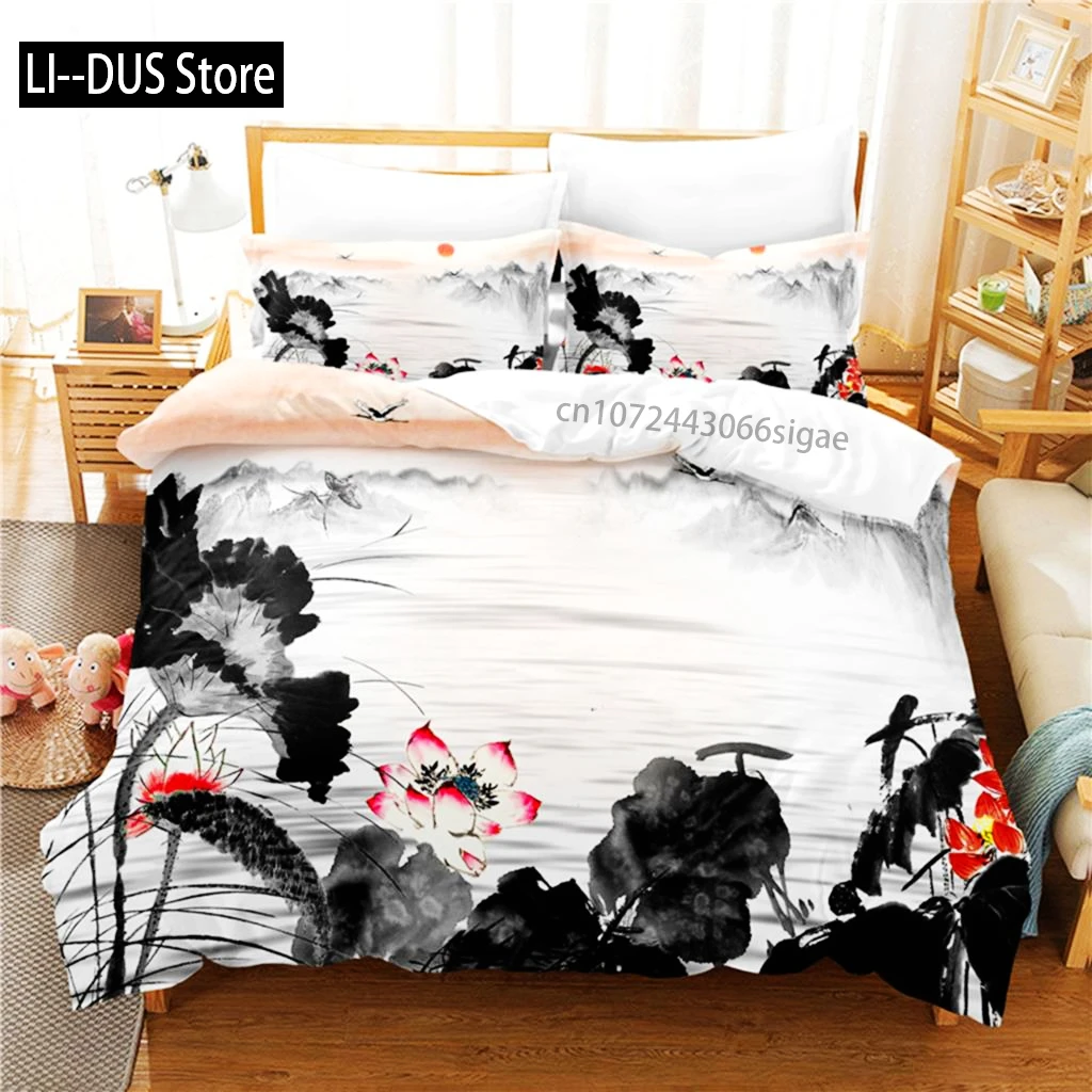 

Lnk Painting Bedding Set Duvet Cover Set 3d Bedding Digital Printing Queen Size Bedding Set Fashion Design