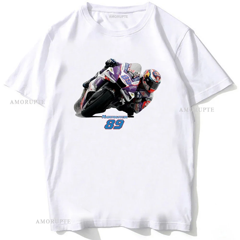 Jorge Martin 89 GP Race Legend T-Shirt New Summer Men Short Sleeve Hip Hop Sport Boy Casual Tees Motorcycle Riding  White Tops