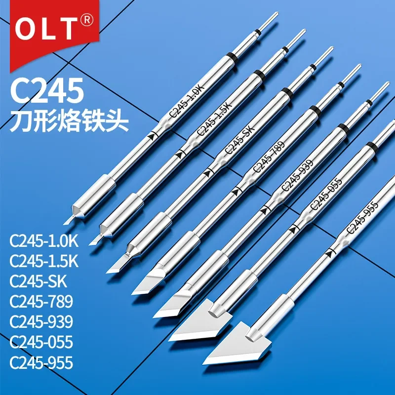 

C245 soldering iron head knife shape 1.0K 1.5K 2.5K C245-789 955 055JBC welding table T245 welding pen