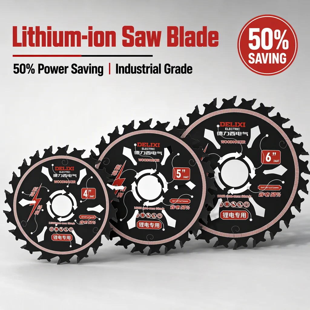 4/5/6/ Inch Lithium Battery Saw Blade 18/24 Tooth Cutting Machine Circular Saw Blade Energy Saving Cutting Machine Blade