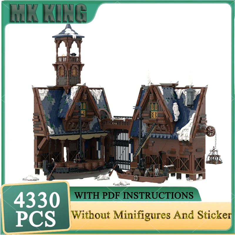 Magic Rings Model Moc Building Block UCS The Toll Gate Modular Building Model Technology Brick DIY Assembly Toy Holiday Gifts