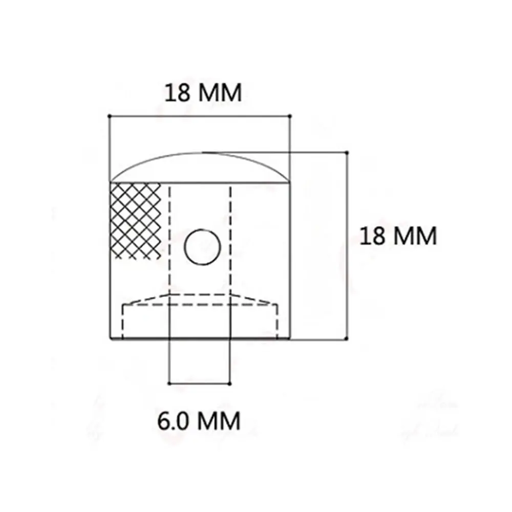 4 Buah/Set Kenop Volume Gitar Listrik Volume Kontrol Sekrup Warna-warni Tutup Potensiometer Gitar Dapat Digunakan Kembali Diameter 18Mm