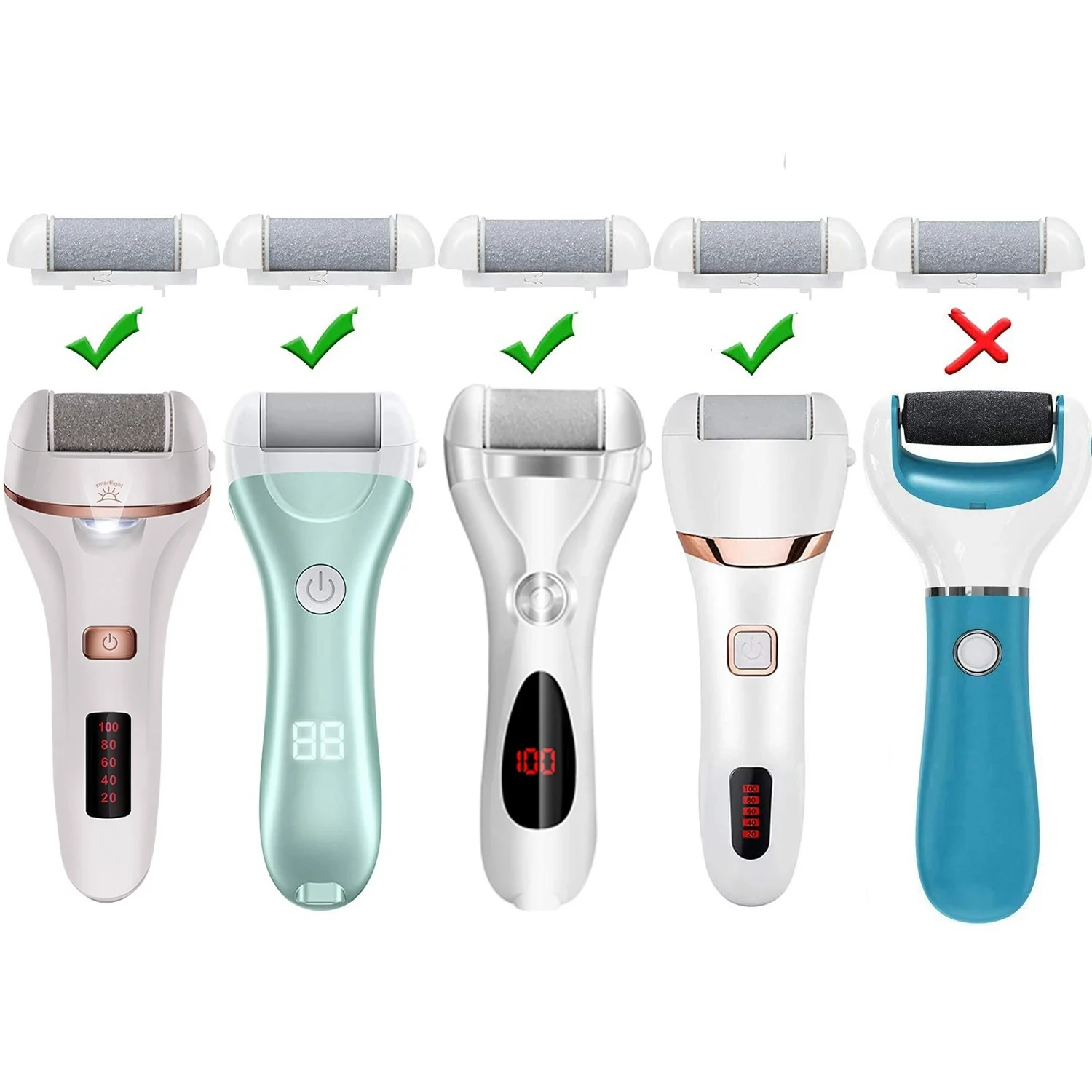 Инструмент для ухода за ногами, головки Pedi, средство для удаления омертвевшей и твердой кожи, сменные ролики для шлифовальной машины, инструмент для ухода за ногами