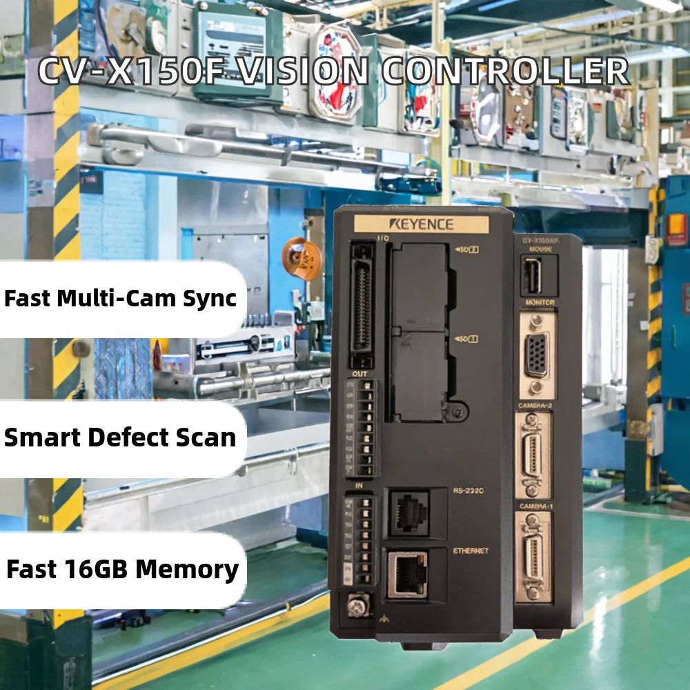 KEYENCE CV-X100AP Industrial Visual Inspection Compatibility Image Sensor Controller Vision System PLC PAC Dedicated Controllers