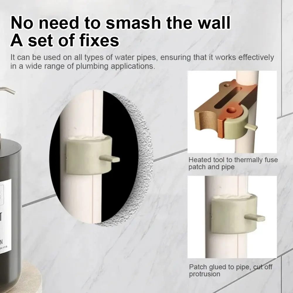 

Plugging Water Repair Plumbing Hot Melt Water Pipe Repair Tool Set 4/6 Point Universal Hot Melt Plugging Glue Stick Durable