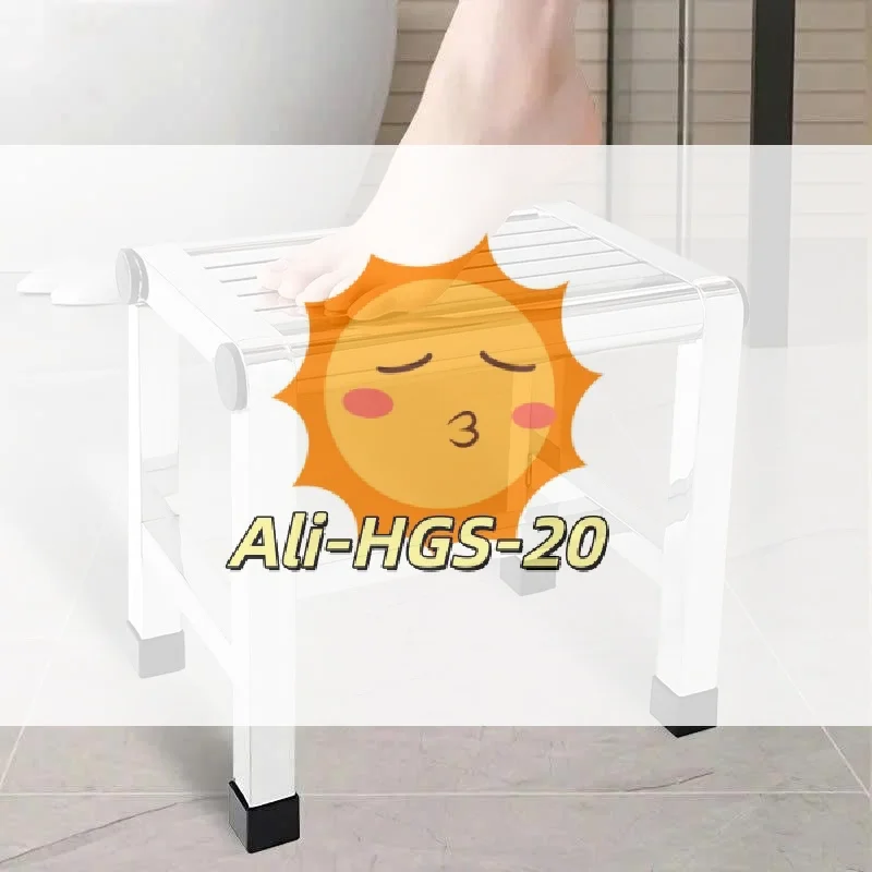 

Stainless Steel Stool Durable Beautiful Corrosion Resistant Bathroom Shower Use