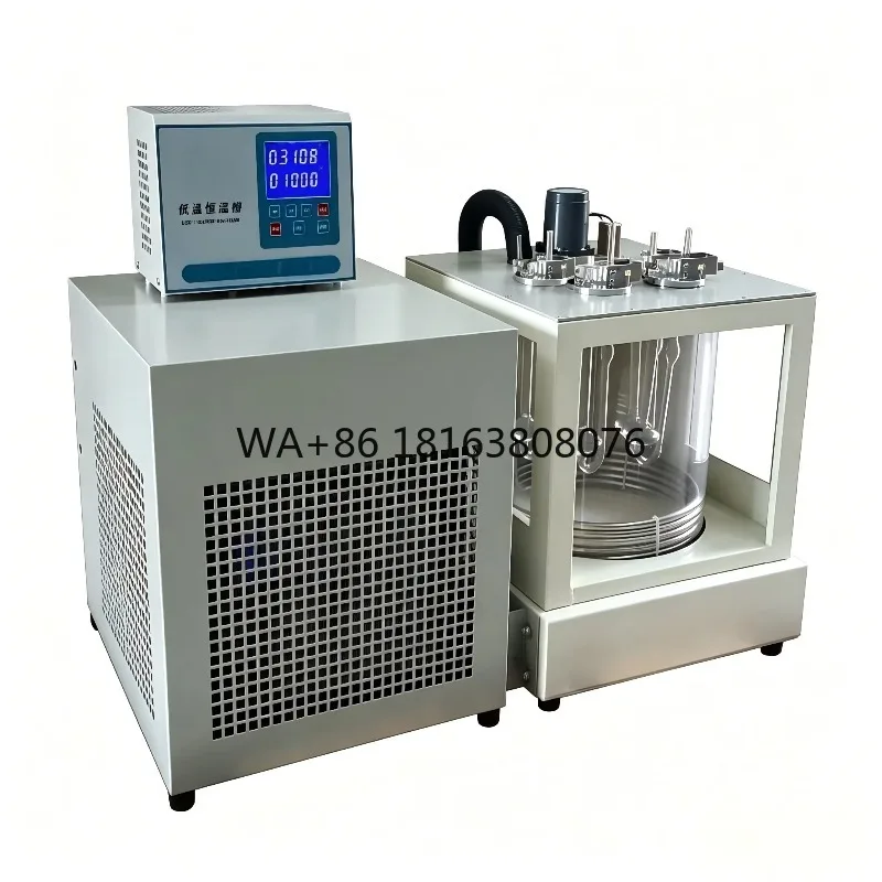 Ubbelohde Capillary Viscometer Constant Temperature Bath PID Temp Control Petroleum Newtonian Liquid Viscosity Test Analyzer