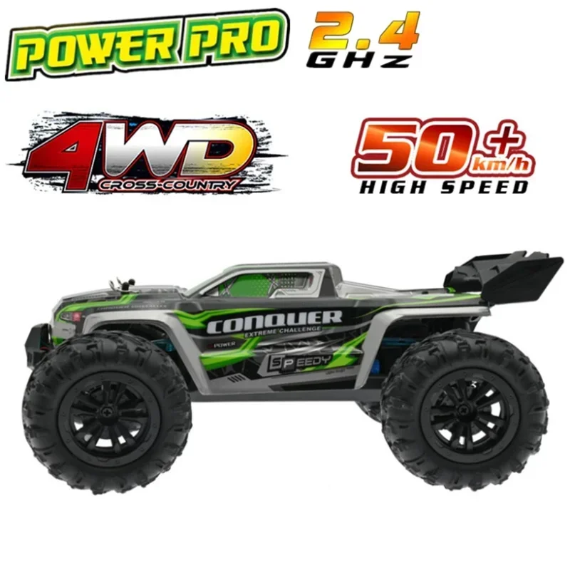 Top 16102 RC Cars 2.4G 390 Moter High Speed Racing With LED 4WD Drift Remote Control Off-Road 4x4 Truck Toys For Adults And Kids