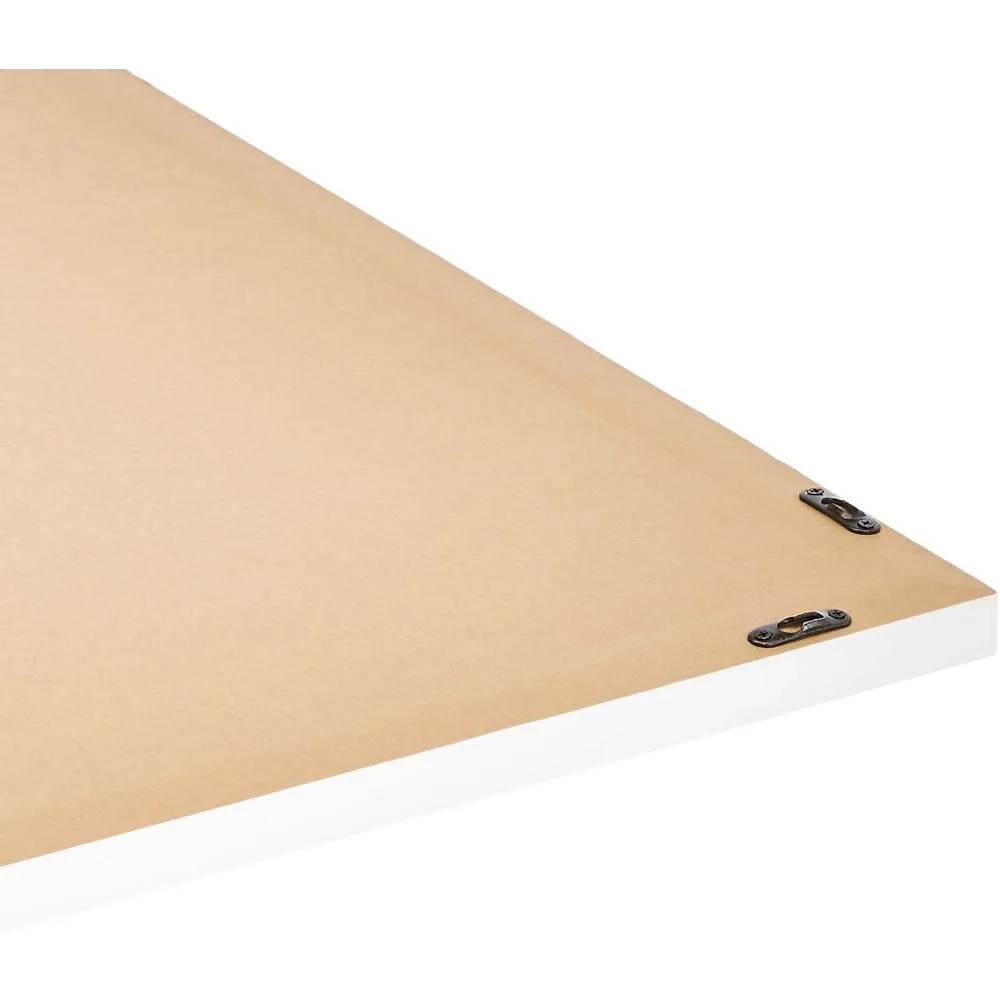 24x36 인치 직사각형 벽거울, 흰색 테두리, 가정 장식용으로 쉽게 설치 가능