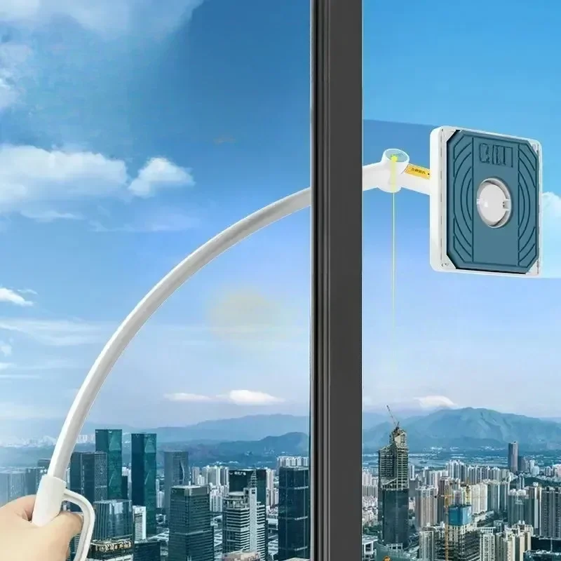 Window Cleaning Tool for Household High-rise Exterior Window Cleaning Handheld Tool Building Cleaning Double-sided Wiping Glass