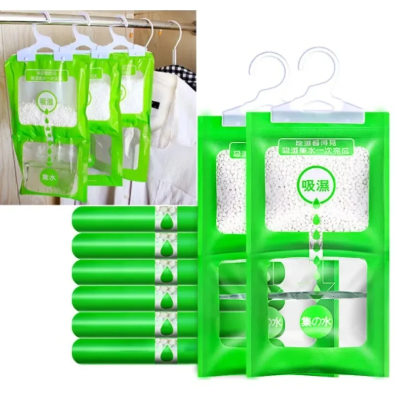 5PCS Moisture Absorbers Portable Dehumidifiers Dry Bag Hangable Closet Indoor Desiccant Effectively Trapping Extra Moisture