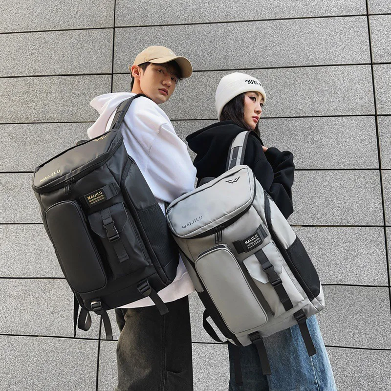 Travel Outdoor Hiking Camping Backapck Badminton Tennis Rackets Backpack with Shoes Pocket Gym Fitness Bag College Training Bag
